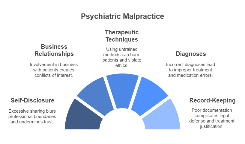 Most Common Complaints Against Psychiatrists in Malpractice Cases